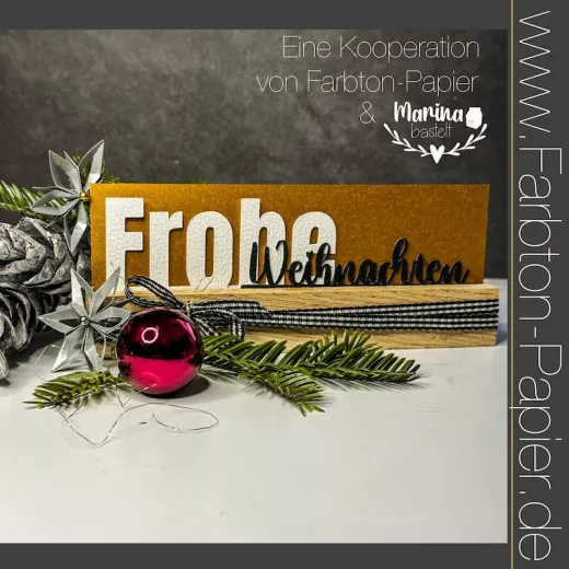 Farbton - Stanzschablone Frohe Weihnachten