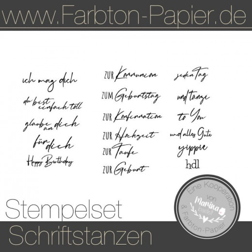 Stempel Anhänger / Schriften