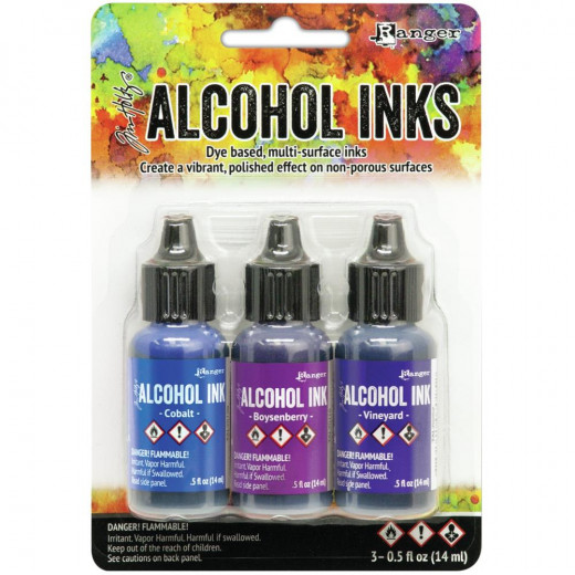 Alcohol Ink Kit - Indigo Violet Spectrum