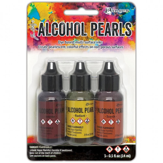 Alcohol Ink Pearls Kit 5 - Intense Radiant Scorch