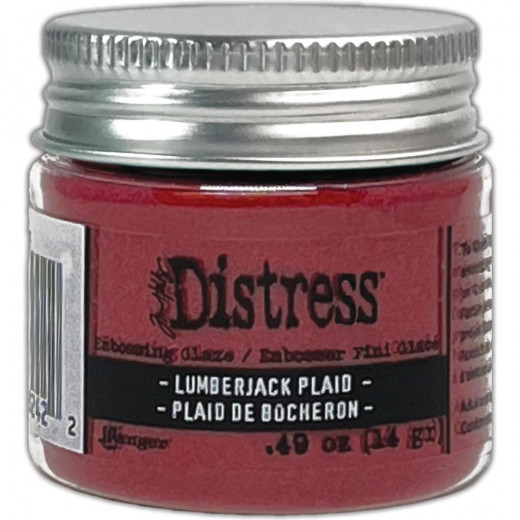 Tim Holtz Distress Embossing Glaze - Lumberjack Plaid