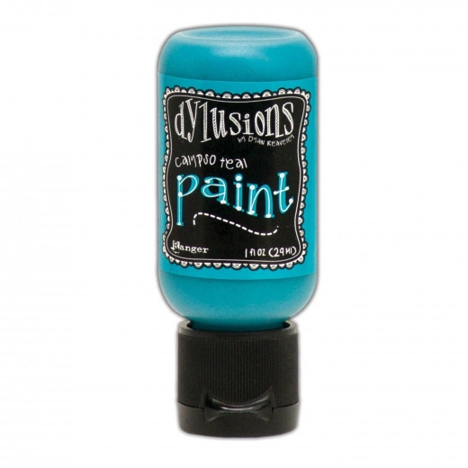 Flip Cap Bottle Dylusions Paint - Calypso Teal