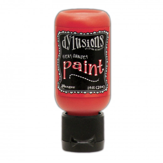 Flip Cap Bottle Dylusions Paint - Fiery Sunset