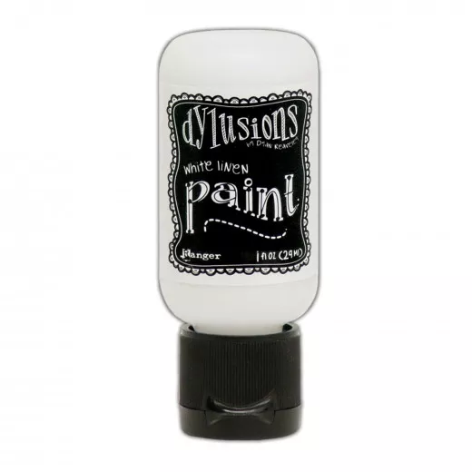 Flip Cap Bottle Dylusions Paint - White Linen