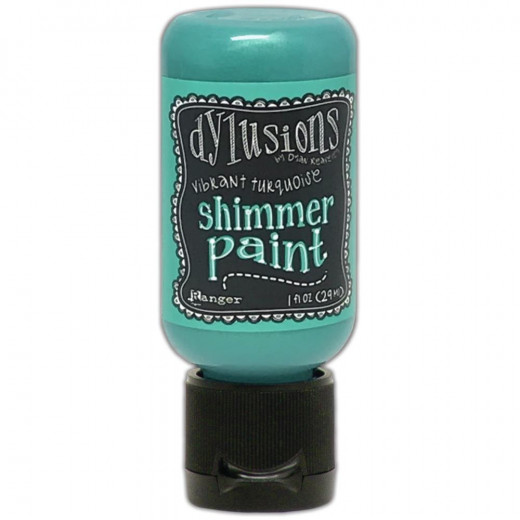 Dylusions SHIMMER Paint - Vibrant Turquoise