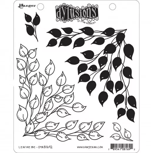 Dylusions Cling Stamps - Leaf Me Be