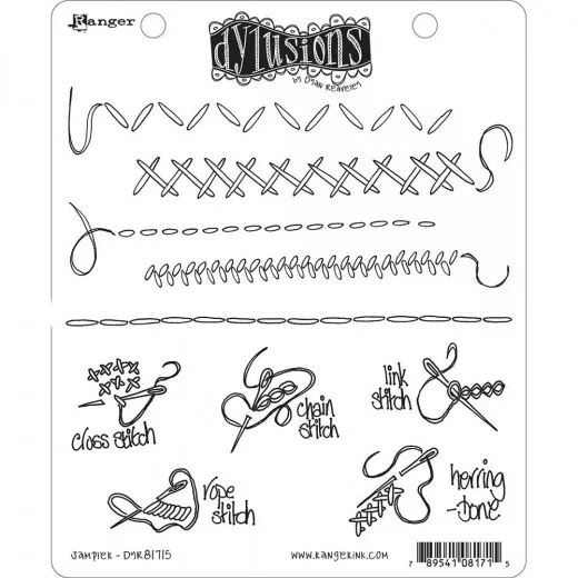 Dylusions Cling Stamps - Sampler