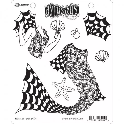 Dylusions Cling Stamps - Merlady