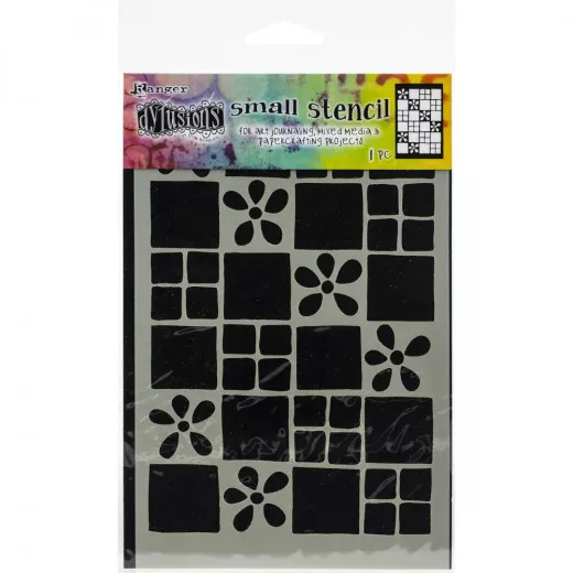 Dylusions Stencils - Square Dance (small)