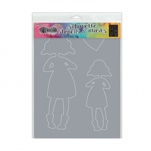 Dylusions 9x12 Stencil - Silhouettes Martha (large)