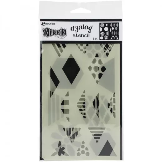 Dylusions Dyalog Stencil Set - Quilt It