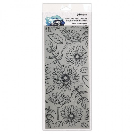 Simon Hurley Slimline Stamps - Slimline Fresh Cut Flowers