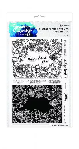 Simon Hurley Clear Stamps - Bold Bouquet