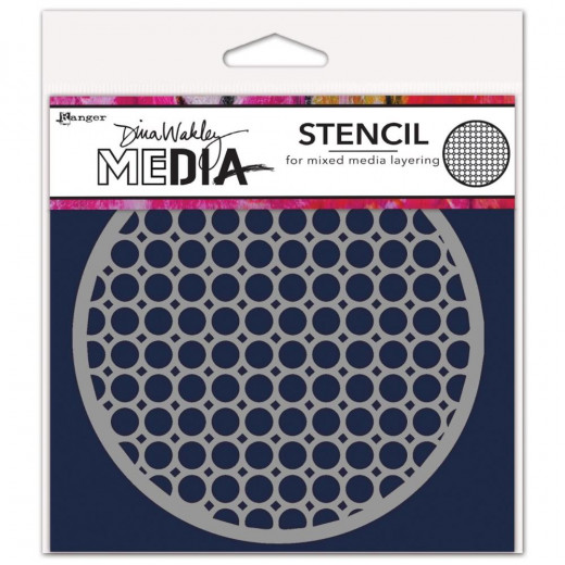 Dina Wakley Media Stencil - Coasters 2