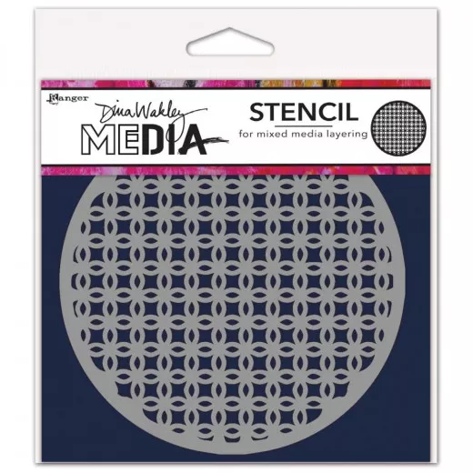 Dina Wakley Media Stencil - Coasters 4