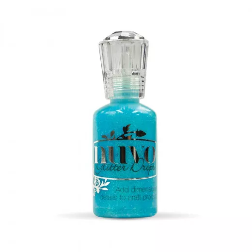 Nuvo Glitter Drops - blue lagoon