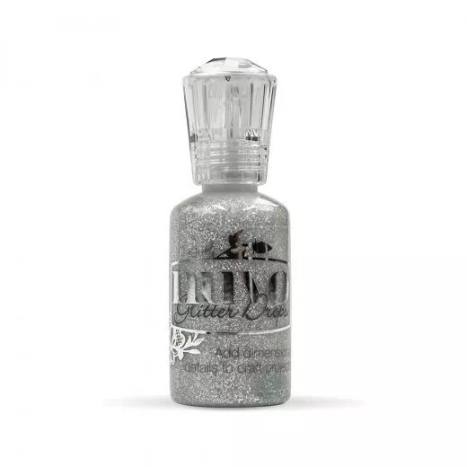 Nuvo Glitter Drops - silver moondust