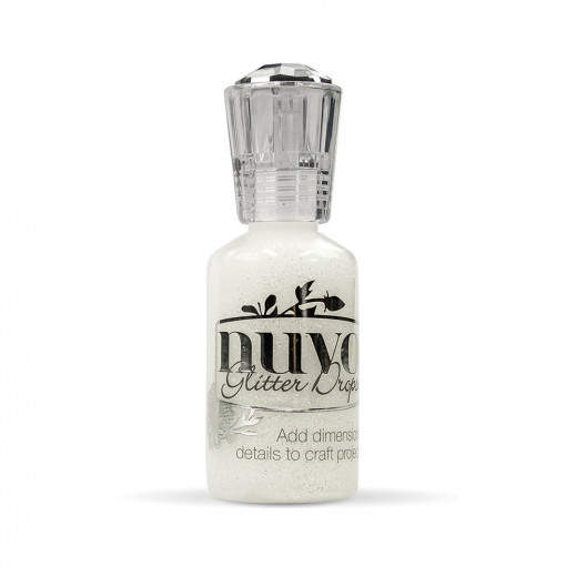 Nuvo Glitter Drops - white blizzard