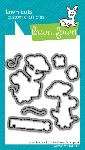 Lawn Cuts Dies - Mice Flowers