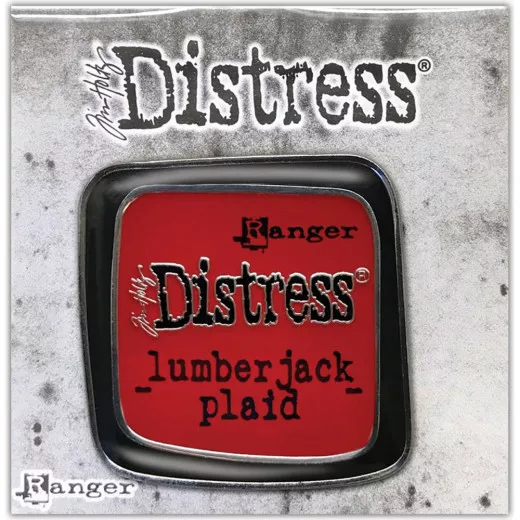 Tim Holtz Distress - Enamel Collector Pin - Lumberjack Plaid