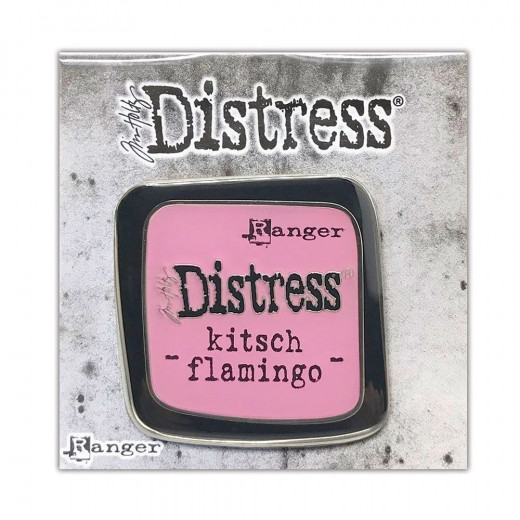 Tim Holtz Distress - Enamel Collector Pin - Kitsch Flamingo