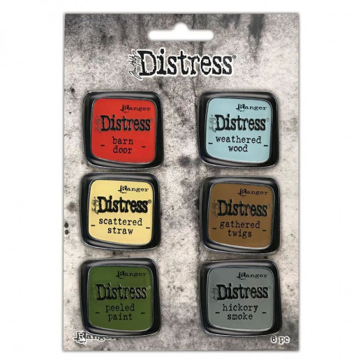 Tim Holtz Distress - Enamel Collector Pin - Set 7