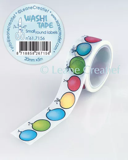 LeCrea Washi Tape - kleine runde Labels