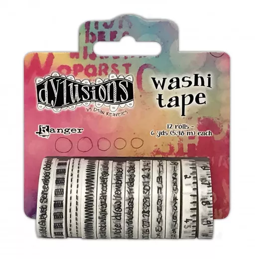 Dylusions Washi Tape Set - White