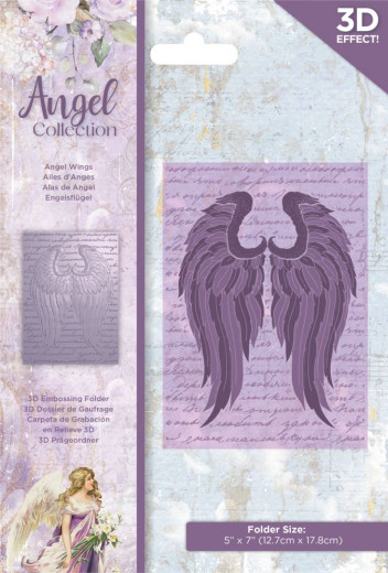 3D Embossing Folder - Angel Collection Angel Wings