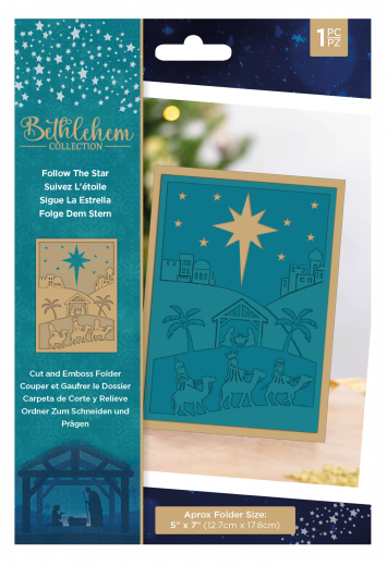 Cut and Embossing Folder - Bethlehem Follow The Star