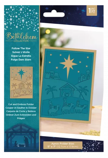 Cut and Embossing Folder - Bethlehem Follow The Star