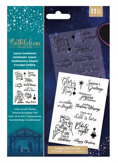 Clear Stamps - Bethlehem Joyous Sentiments