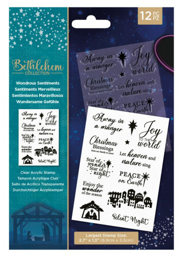 Clear Stamps - Bethlehem Wonderous Sentiments