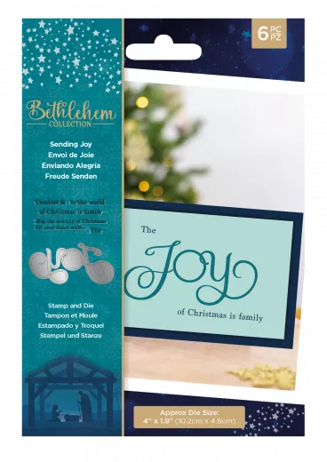 Clear Stamps and Cutting Die - Bethlehem Sending Joy