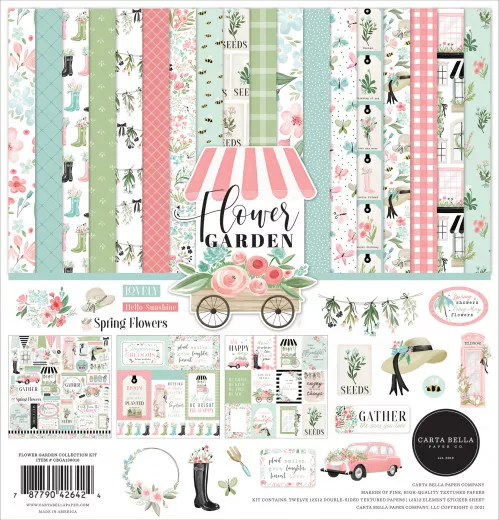 Flower Garden 12x12 Collection Kit