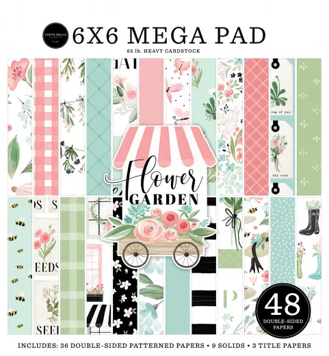 Flower Garden 6x6 Mega Paper Pad