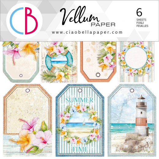 Summer Breeze - 6x6 Vellum Fussy Cut Pad