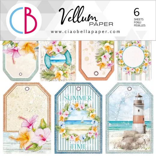 Summer Breeze - 6x6 Vellum Fussy Cut Pad