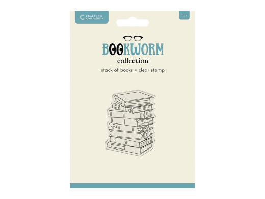 Clear Stamps - Bookworm Collection - Stack of Books