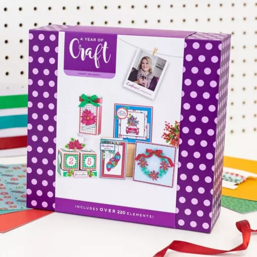 Crafters Companion A Year of Craft Box - Happy Holidays