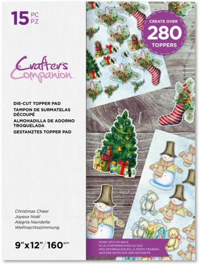 Die Cut Topper 9x12 Paper Pad - 3D XMas Christmas Cheer