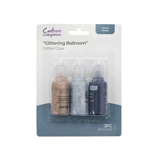 Crafter's Companion - Xmas Glitter Glue Set - Glittering Ballroom