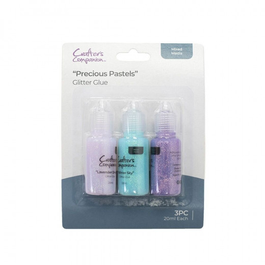 Crafter's Companion - Xmas Glitter Glue Set - Precious Pastels