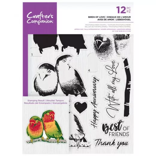 Clear Stamps - Layered Birds of Love