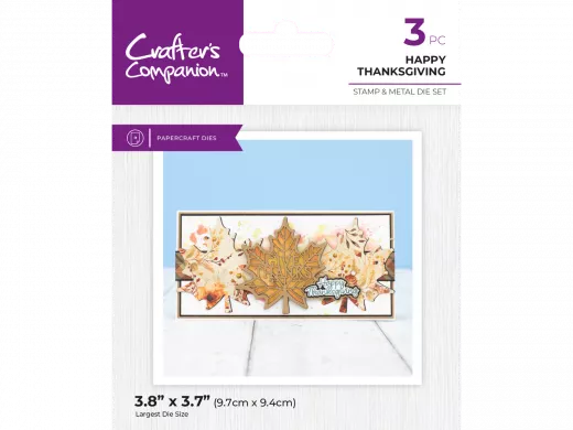 Stamp and Die Set - Thanksgiving Collection - Happy Thanksgiving