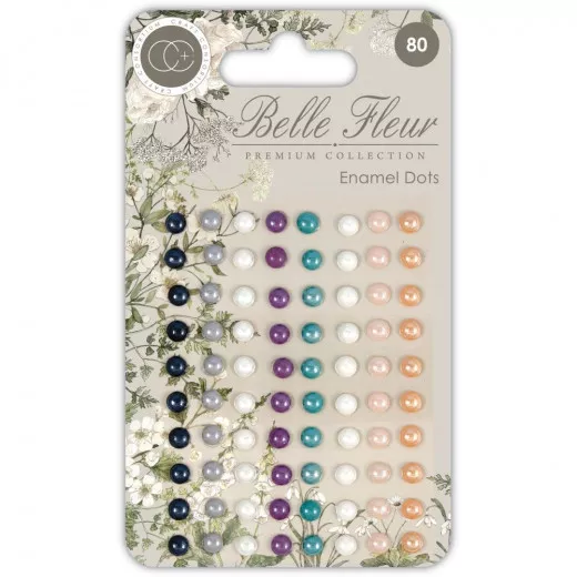 Adhesive Enamel Dots - Belle Fleur