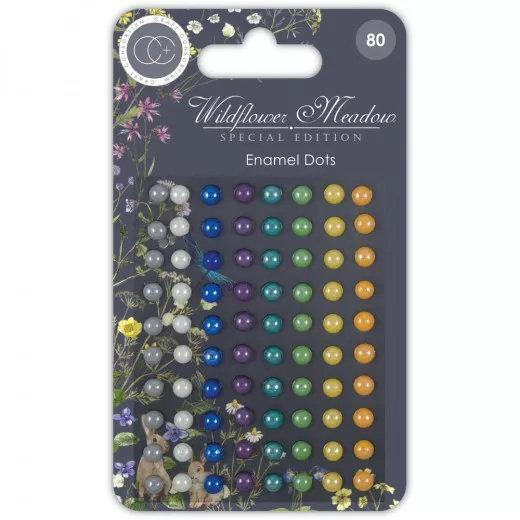 Adhesive Enamel Dots - Special Edition Wildflower Meadow