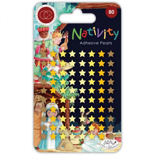 Adhesive Pearls - Stars Nativity