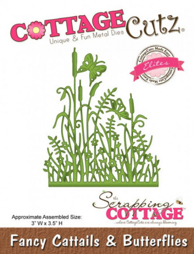 Elite Die - Fancy Cattails and Butterflies