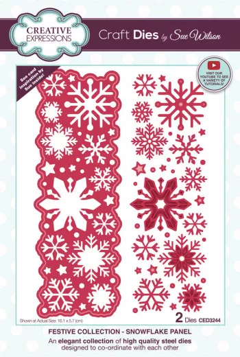 Craft Dies - Sue Wilson Festive Snowflake Panel